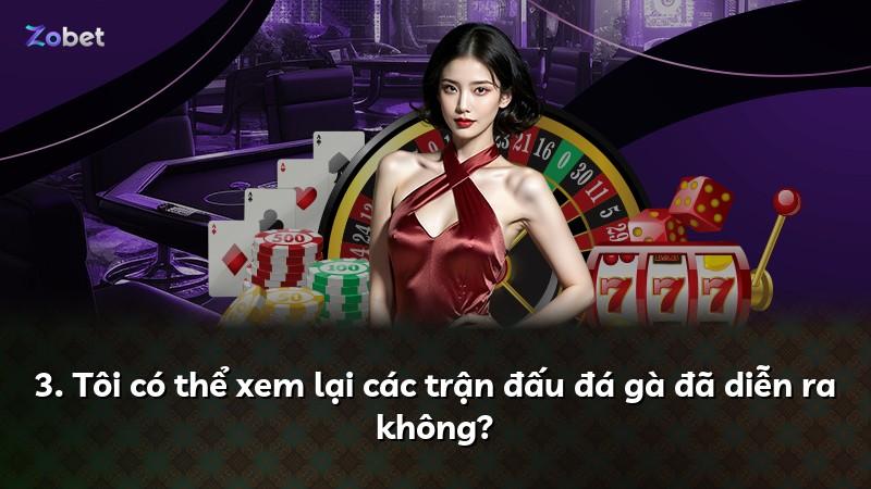 3. Tôi có thể xem lại các trận đấu đá gà đã diễn ra không?