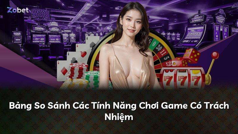 Bảng So Sánh Các Tính Năng Chơi Game Có Trách Nhiệm